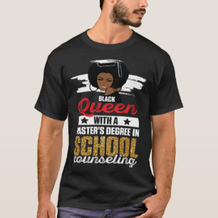T-shirt Reine Noire MSW Travail Social Masters Mélanés Dip