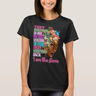 T-shirt Reine Noire Naturelle Afro Africain Américain Je S