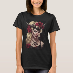 T-Shirt Reine Vampire Gothique   Fantastique Sombr