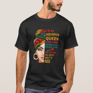 T-shirt Reine Verseau Femmes J'ai 3 Faces Cadeau d'anniver