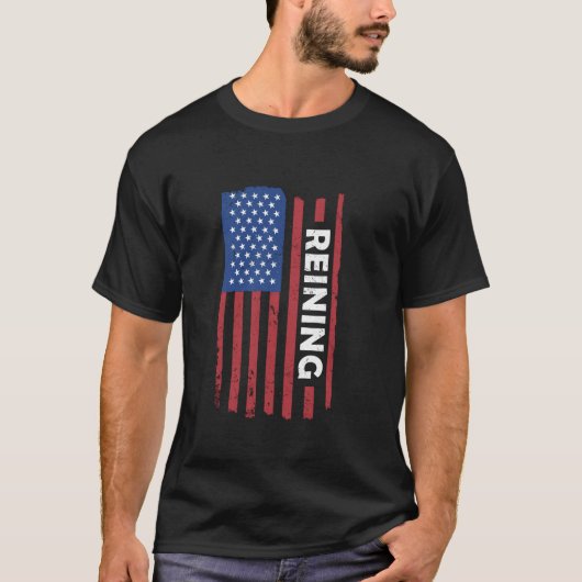 T-shirt Reiner Us Flag Reining (Devant)