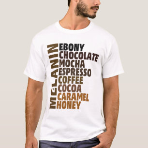 T-shirt Reines africaines de la mélanine Filles et femmes