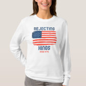 T-shirt Rejeter Les Rois Depuis 1776 Manche Longue Patriot (Devant)