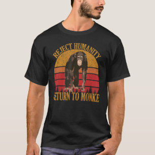 T-shirt Rejeter vintage L'Humanité Retour Au Monke