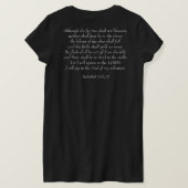 T-shirt Rejoice in the Lord - Habakkuk 3:17,18 (Design dos)