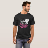 T-shirt Rejoignez La Lutte Contre Le Cancer Du Sein Sensib (Devant entier)