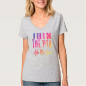 T-shirt Rejoignez La PTA Demandez-Moi Comment Parent Ensei (Devant)