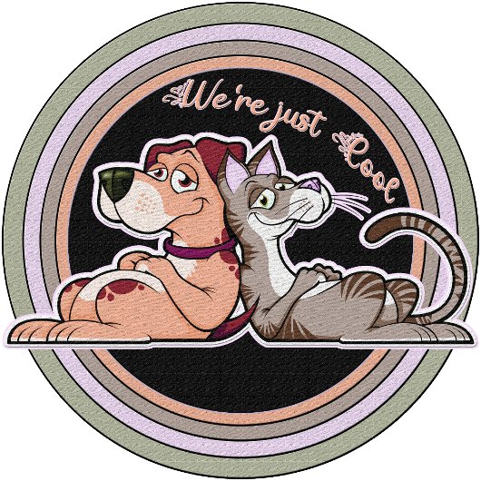 T-shirt Relation chien chat