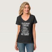 T-shirt relation d'actuaire (Devant entier)