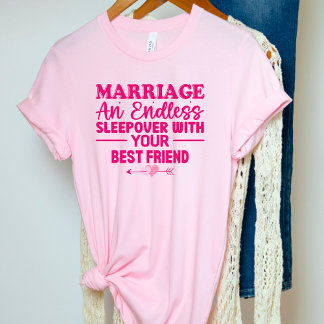 T-shirt Relation de mariage dormir sur le meilleur ami