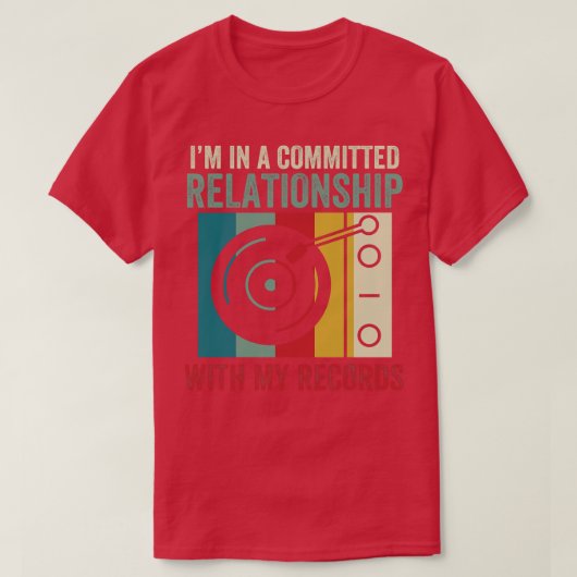 T-shirt Relation engagée avec mes dossiers Drôle LP Vi (Design devant)