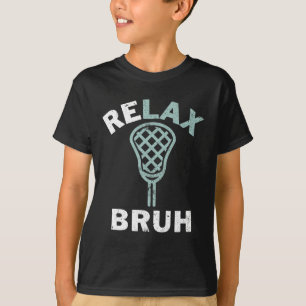 T-shirt Relax Bro Lacrosse Lacrosse Lâcher Vintage Lacross