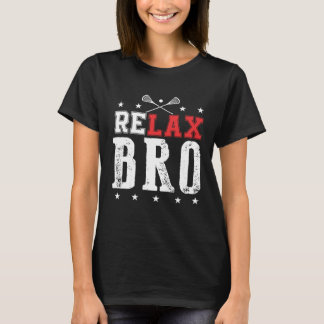 T-shirt RELAX BRO LAX Lacrosse pour hommes femmes enfants