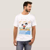 T-shirt Relax & Chill Summer Paradise Design (Devant entier)
