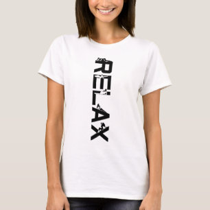 T-shirt Relax femelle sur blanc élégant