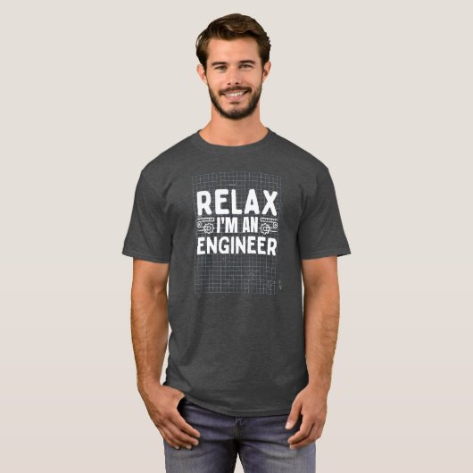 T-shirt Relax I' m An Engineer Funny Math Physics (Devant entier)