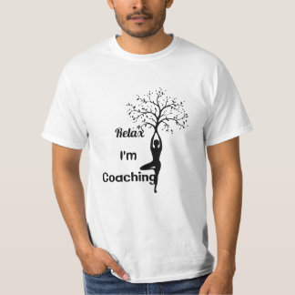 T-SHIRT Relax Ik coaching Yoga, gift, Vrouwen, Man