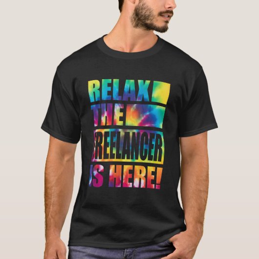 T-shirt Relax Le Freelancer Est Là (Devant)