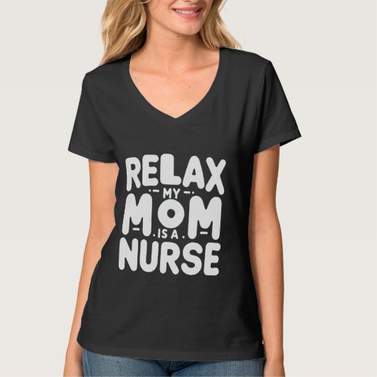 T-shirt Relax Ma Mère Est Une Infirmière — (Devant)