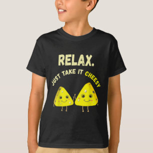 T-shirt Relax Prenez-Le Cheesy Funky Fromage Alimentation