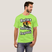 T-shirt Relax Refresh Repeat (Devant entier)