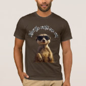 T-shirt Relax – The World Can Wait | Cool Meerkat with Sun (Devant)
