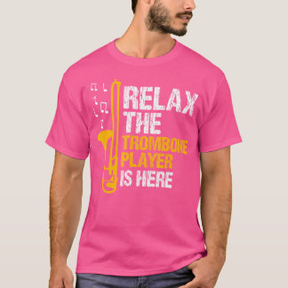 T-shirt Relax Trombone Player Est Ici Marching Band Jazz T