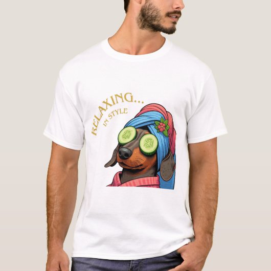 T-shirt Relaxant dans le temps (Devant)