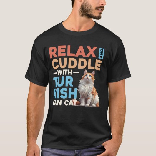 T-shirt Relaxation avec le chat Van Turc (Devant)