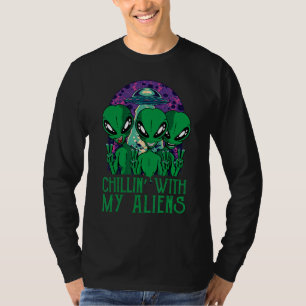 T-shirt Relaxation Avec Mon Groupe D'aliens Garçons Enfant