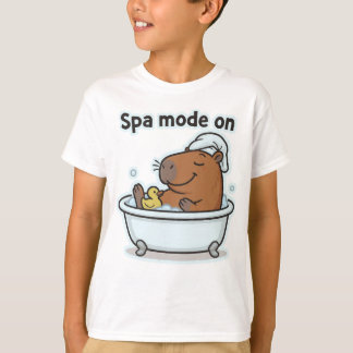 T-shirt Relaxing Capybara Meme Cartoon 