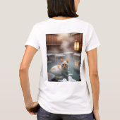 T-shirt Relaxing Hot Spring Cat (Dos)