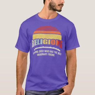T-shirt Religions vintages Rétro Def Sarcastique Pour Athé