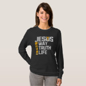 T-shirt Religious Christian Bible Quotes Biblical Gospel (Devant entier)