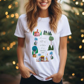 T-shirt Religious Christmas Nativity Scene