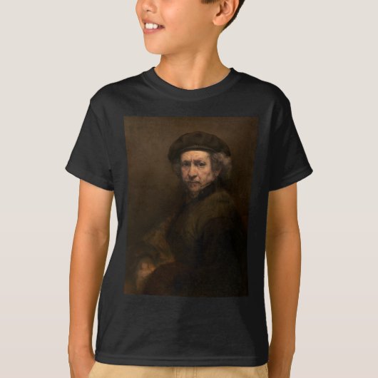 T-shirt Rembrandt Self Portrait : Peintre Néerlandais de l (Devant)