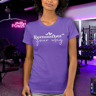 T-shirt Remember Your Why Women's Exercise