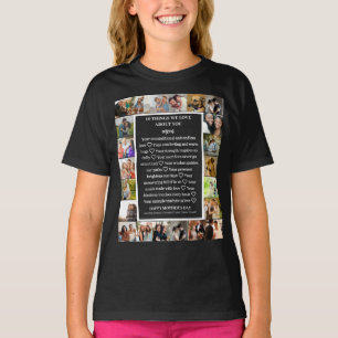 T-shirt Remerciement à maman Fête des mères Collage de 2
