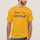 T-shirt "Remerciements" (Devant)
