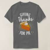 T-shirt Remerciements Citrouille Pie Halloween Thanksgivin (Design devant)
