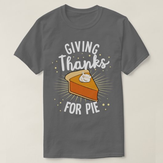 T-shirt Remerciements Citrouille Pie Halloween Thanksgivin (Design devant)