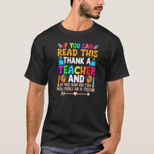 T-shirt Remerciements de l'enseignant Merci un enseignant