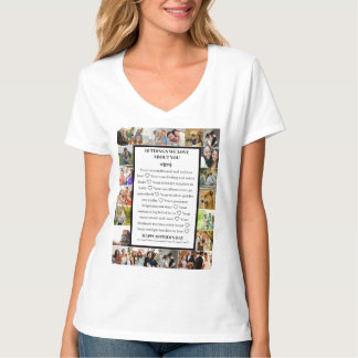 T-shirt Remerciements de maman | Collage photo de la Fête 