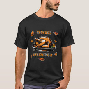 T-shirt Remerciements Et Délicieux Rôti Turquie Automne Th