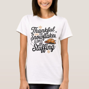 T-shirt Remerciements pour les flocons de neige, les pente