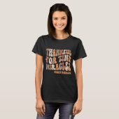 T-shirt Remerciements Rétro Pour Les Minuscules Miracles T (Devant entier)
