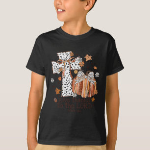 T-shirt Remerciez Le Seigneur Croix Chrétienne Merci