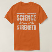 T-shirt Remettre La Science En Forme Exercice De Gymnastiq (Design devant)