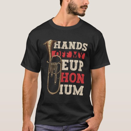 T-shirt Remettre mes instruments à vent Euphonium Euphoniu (Devant)