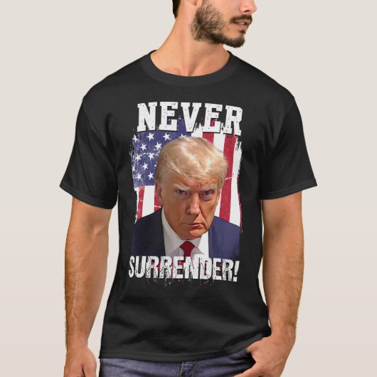 T-shirt Remettre Trump Usa Drapeau 2024 (Devant)